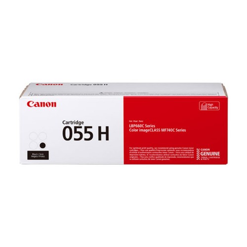 Canon 055H Black Toner Cartridge 7.6k (CART055HBK)