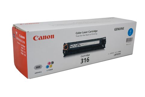 Canon Cartridge 316 Cyan Toner Cartridge (CART316C)