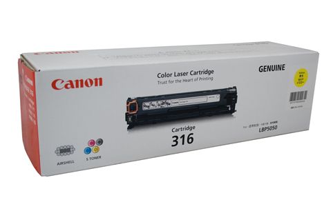 Canon Cartridge 316 Yellow Toner Cartridge (CART316Y)