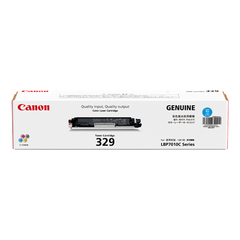 Canon Cartridge 329 Cyan Toner Cartridge (CART329C)