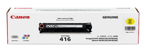Canon Cartridge 416 Yellow Toner Cartridge (CART416Y)