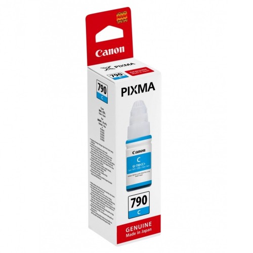 Canon GI-790 Cyan Color Ink Bottle (70ml, For PIXMA G1000, G2000, G3000) (GI-790C)