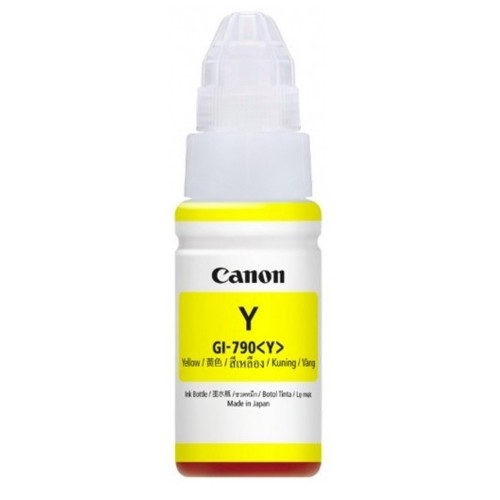 Canon GI-790 Yellow Color Ink Bottle (70ml, For PIXMA G1000, G2000, G3000) (GI-790Y)