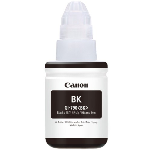 Canon GI-790BK Black Ink Bottle (0671C001AA, 135ml, For PIXMA G1000, G2000, G3000) (GI-790BK)