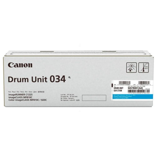 Canon MF810Cdn Cyan Drum Toner 034 (CART034CDR)
