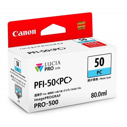 Canon PFI-50 ink tank (80ml) - Photo Cyan (CPFI-50PC)