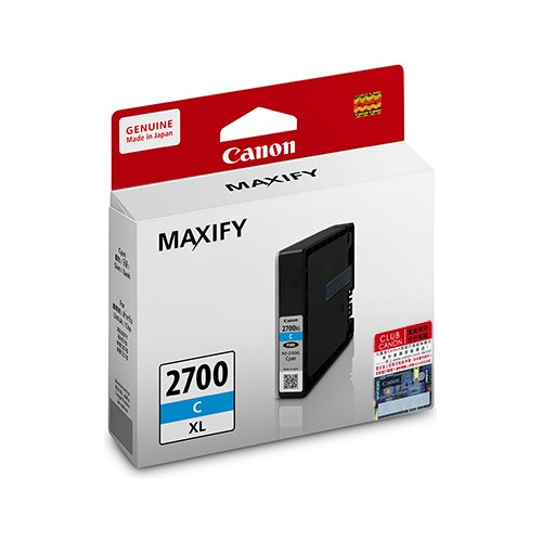 Canon PGI-2700 XL Cyan Ink Cartridge (PGI2700XLCYAN)
