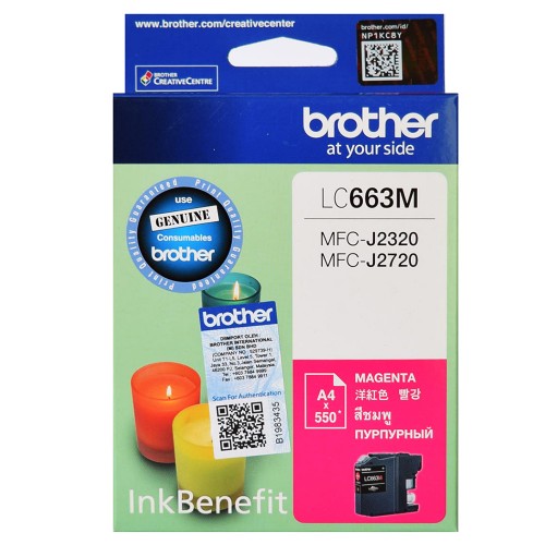 Brother LC-663M Magenta Ink Cartidge (B LC-663M)