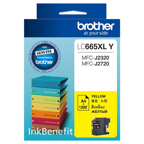 Brother LC-665XL Yellow Ink Cartridge (B LC-665XLY)