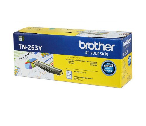 Brother TN-263 Yellow Toner Cartridge (1300 pages) (B TN-263 Y)