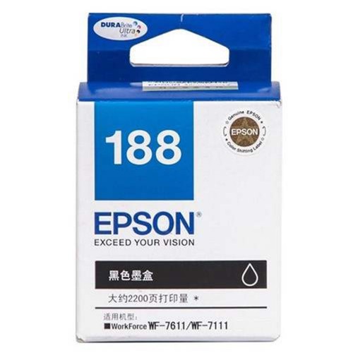 Epson 188 (C13T188190) Black High Capacity Ink Cartridge (For WF7111/7611/7711)