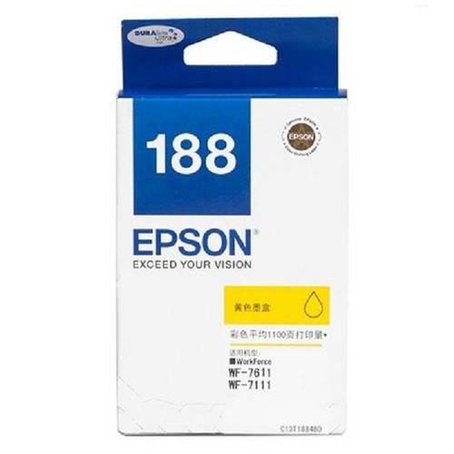 Epson 188 (C13T188490) Yellow Standard Capacity Ink Cartridge (For WF7111/7611/7711)