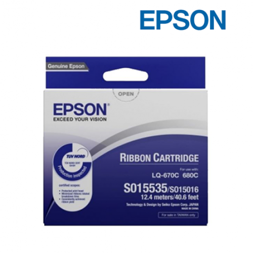 Epson C13S015508 Ribbon Cartridge (For LQ-2500+/2550/LQ-670/680/680Pro/1060m, 12.4m Length)