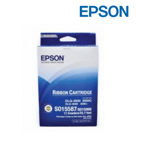 Epson C13S015587 Black Ribbon Cartridge (For DLQ-3000/ 3000+/ 3500, 16.75m Length)