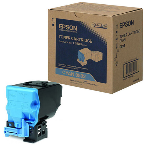 Epson C13S050592 Cyan Toner Cartridge (Up to 6,000 Page Yield, For AL-C3900DN, CX37DN)
