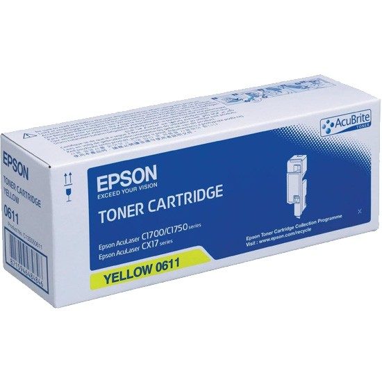 Epson C13S050611 Yellow Color Toner (For AL-C1700, CX17NF)