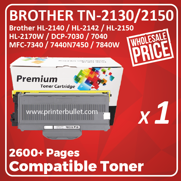 Compatible Brother TN-2130 Black Toner Cartridge