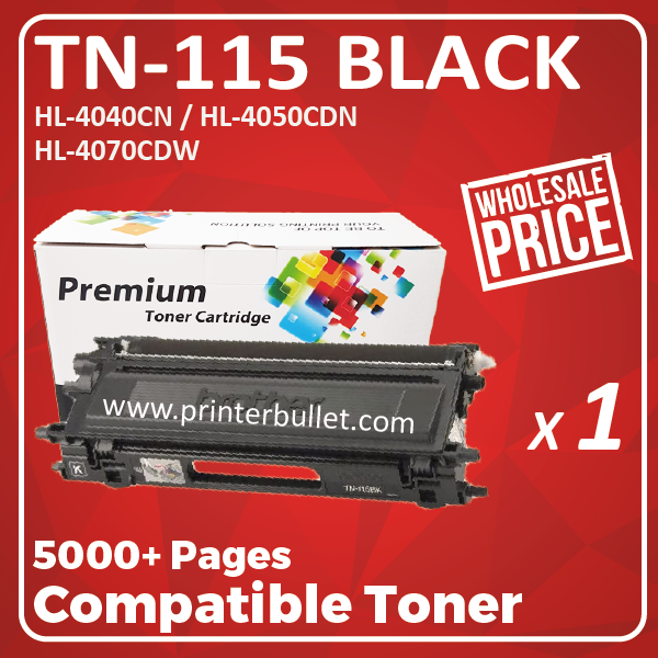 Compatible Brother TN-115 Black Toner Cartridge