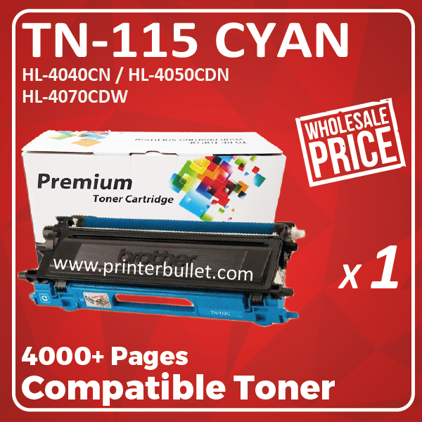 Compatible Brother TN-115 Cyan Toner Cartridge