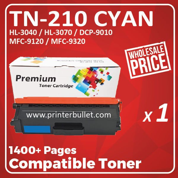 Compatible Brother TN-210 Cyan Toner Cartridge