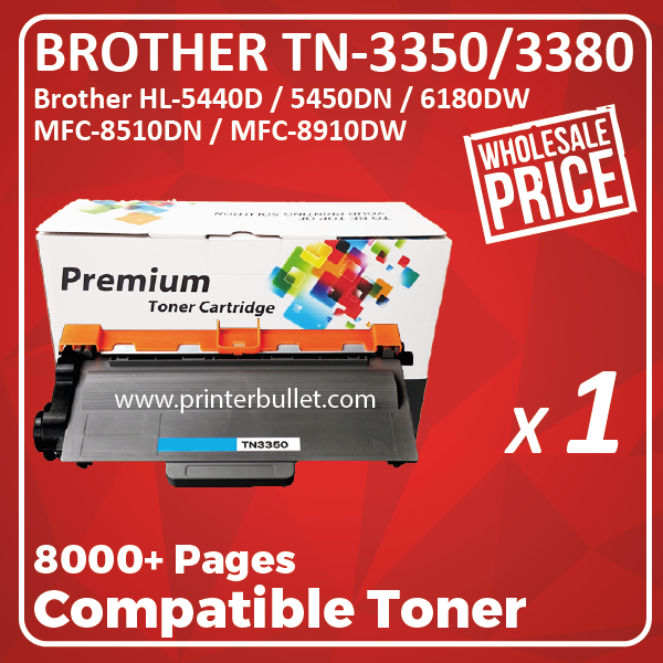 Compatible Brother TN-3350 Black Toner Cartridge