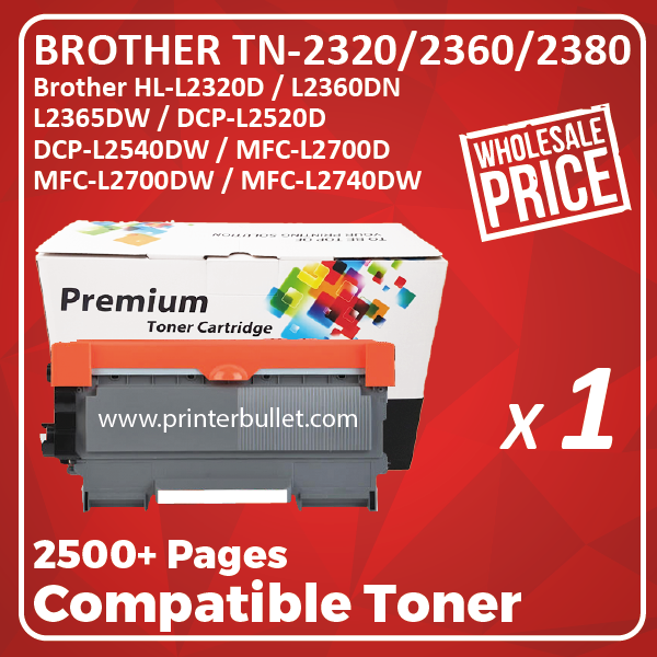 Compatible Brother TN-2380 Black Toner Cartridge