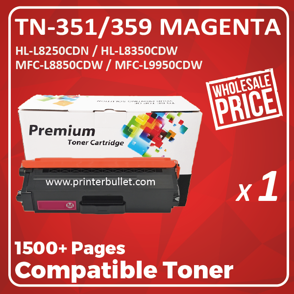 Compatible Brother TN-351 / 359 Magenta Toner Cartridge