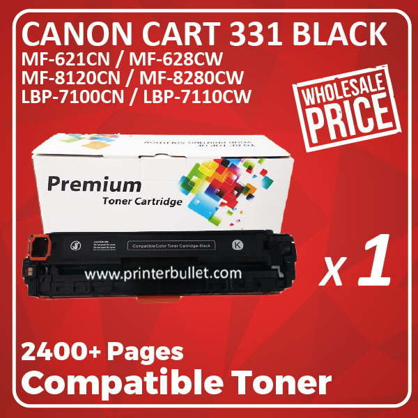 Compatible Canon 331 Black Toner Cartridge