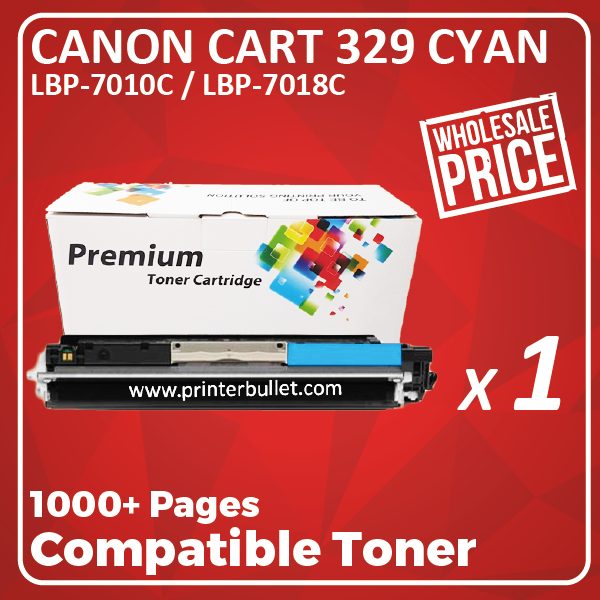 Compatible Canon 329 Cyan Toner Cartridge