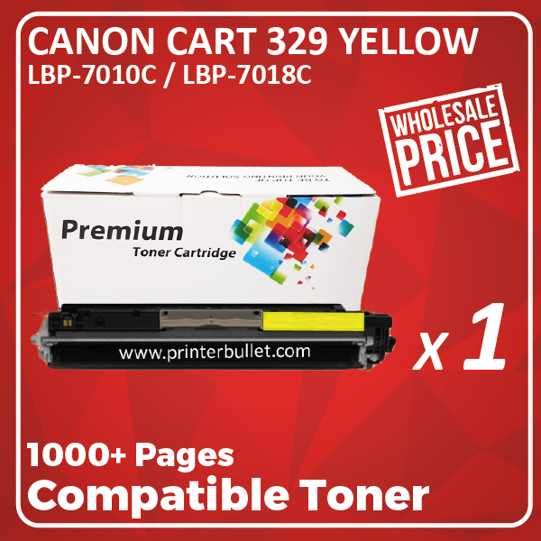Compatible Canon 329 Yellow Toner Cartridge