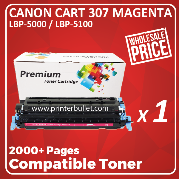 Compatible Canon 307 Magenta Toner Cartridge