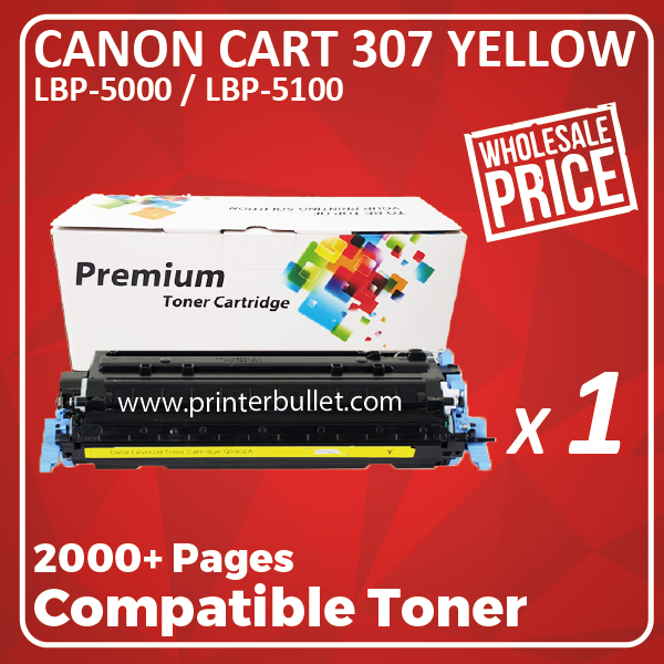 Compatible Canon 307 Yellow Toner Cartridge
