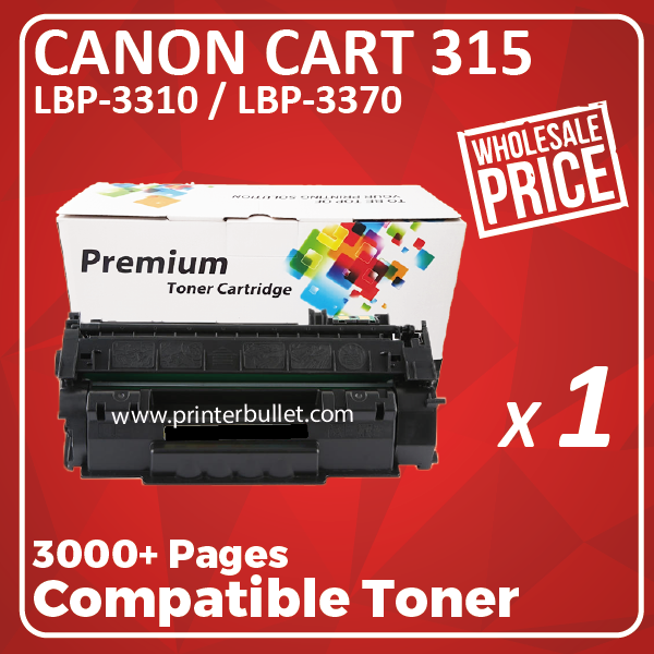 Compatible Canon 315 Black Toner Cartridge