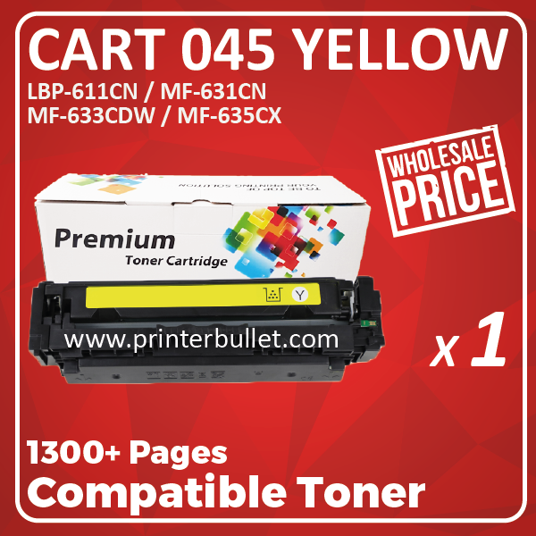 Compatible Canon 045 Yellow Toner Cartridge