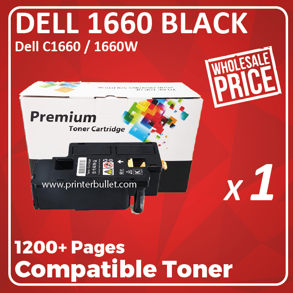Compatible Dell 1660 Black Toner Cartridge