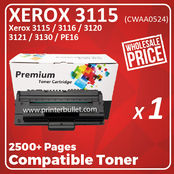 Compatible Fuji Xerox P3115 Black Toner Cartridge