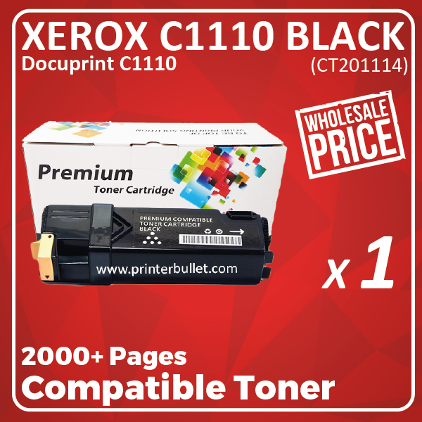 Compatible Fuji Xerox C1110 Black Toner Cartridge