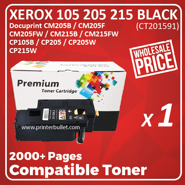Compatible Fuji Xerox CP215w CM215b Black Toner Cartridge