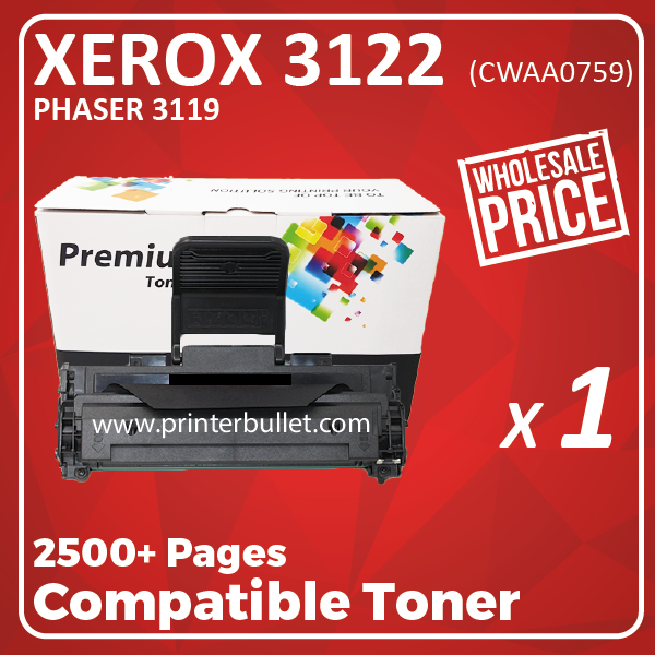 Compatible Fuji Xerox 3122 Black Toner Cartridge