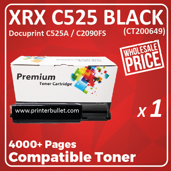Compatible Fuji Xerox C525A Black Toner Cartridge