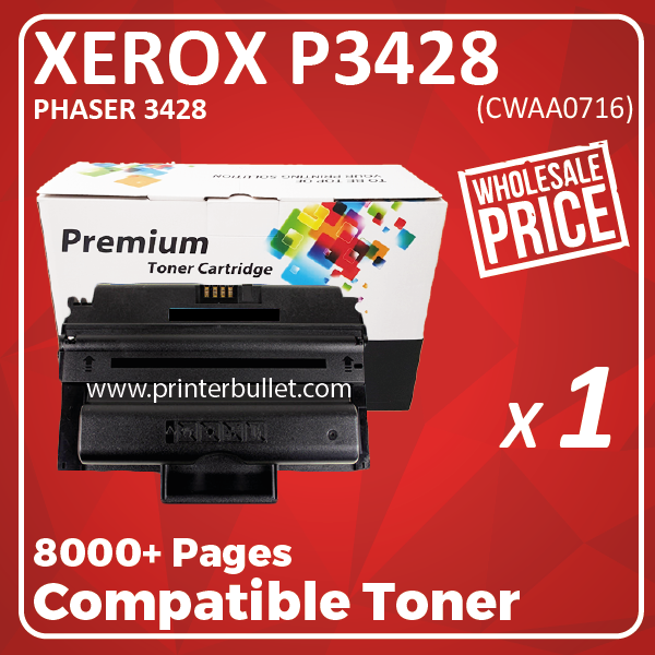 Compatible Fuji Xerox 3428 Black Toner Cartridge (CWAAA0716)