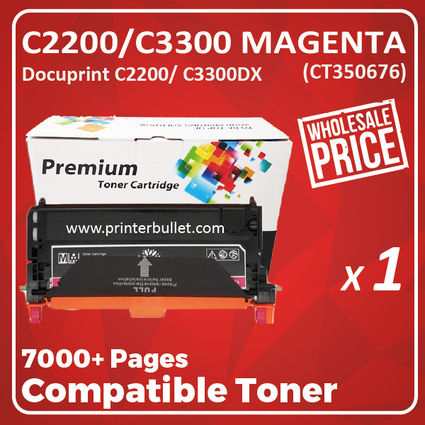 Compatible Fuji Xerox C2200 / C3300 Magenta Toner Cartridge
