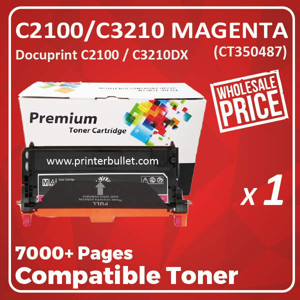 Compatible Fuji Xerox C2100 / C3210 Magenta Toner Cartridge