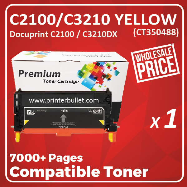 Compatible Fuji Xerox C2100 / C3210 Yellow Toner Cartridge