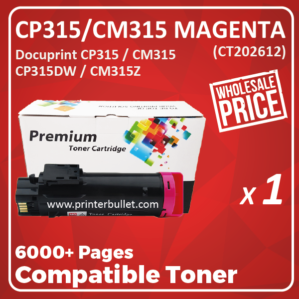 Compatible Fuji Xerox CP315 / CM315 Magenta Toner Cartridge
