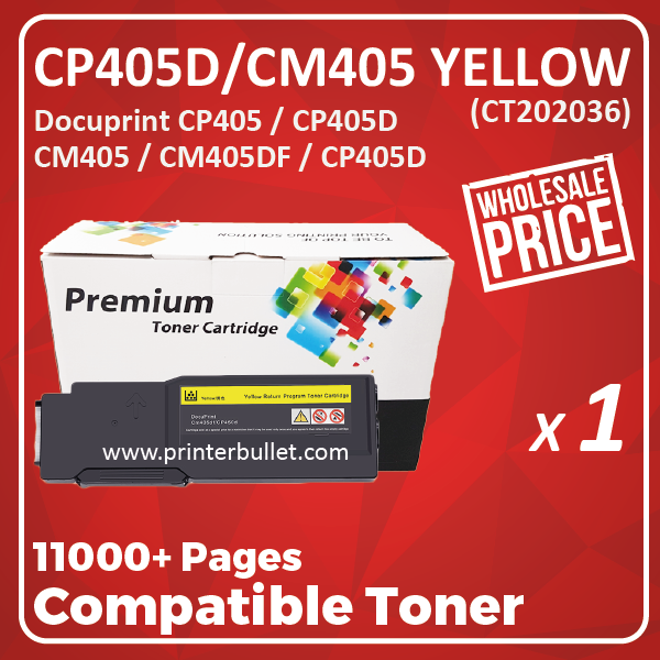 Compatible Fuji Xerox CP405D / CM405 Yellow Toner Cartridge