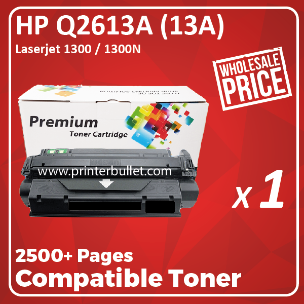 Compatible HP Q2613A (13A) Black Toner Cartridge