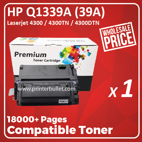 Compatible HP Q1339A (39A) Black Toner Cartridge