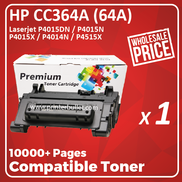 Compatible HP CC364A (64A) Black Toner Cartridge
