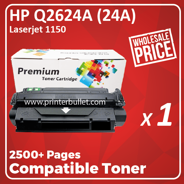 Compatible HP Q2624A (24A) Black Toner Cartridge